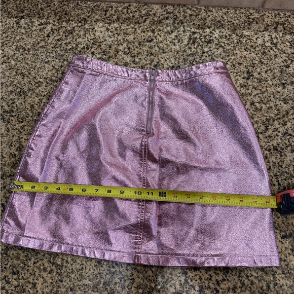 Art Class Rose Shimmering Pink Metallic Skirt Size 16/18 (girls) - Picture 6 of 7